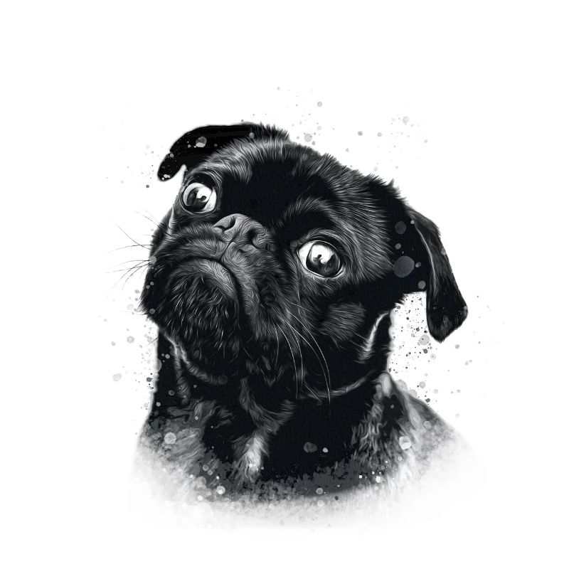 Impression De carlin dans un style comique