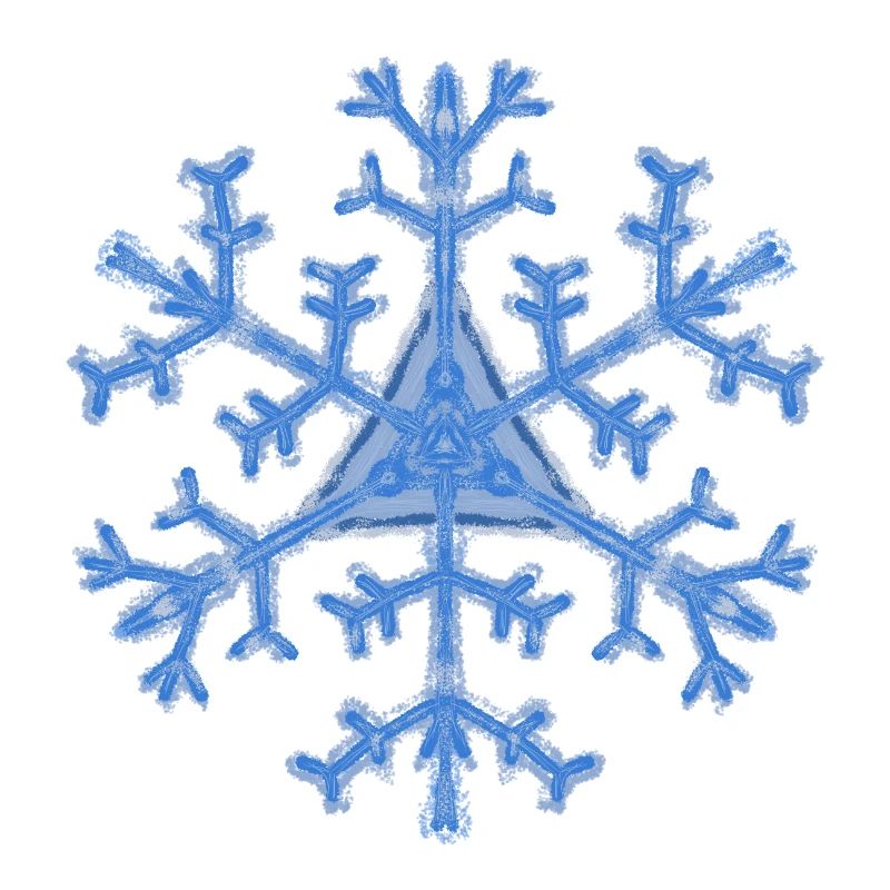 Schneeflocke Design Pulli, Wintermotiv, Eiskristal