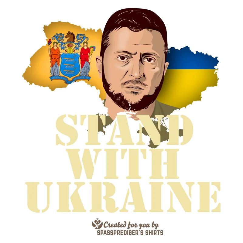 Ukraine New Jersey Flags Zelenskyj