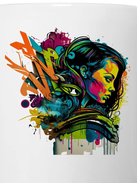 Urban art in graffiti style