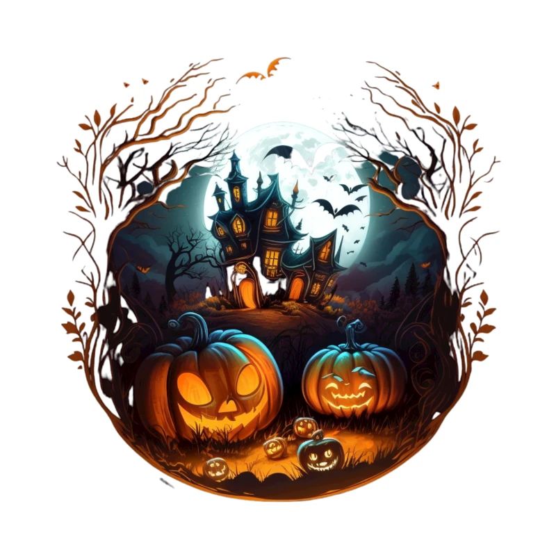 A design with a Halloween theme