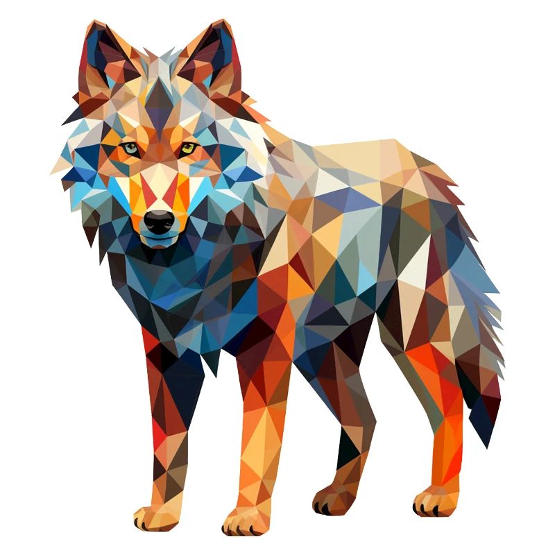 Dessin géométrique Wolf