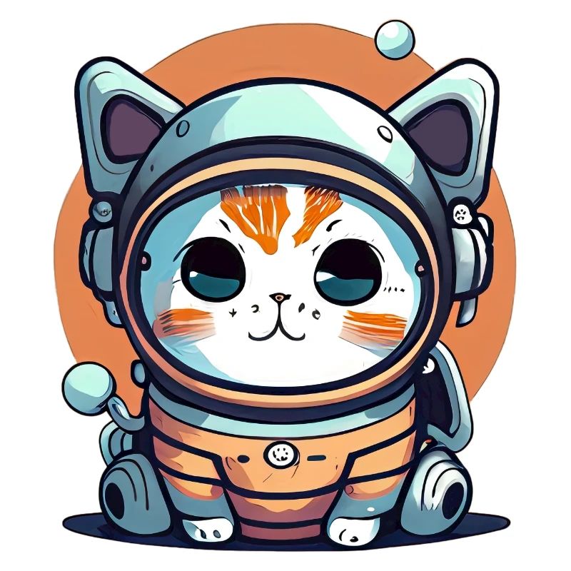 Chatstronaute mignon #11
