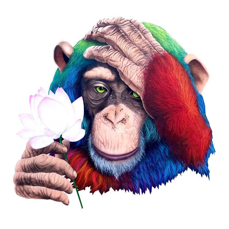 Monkey Loves Nature - Graffiti