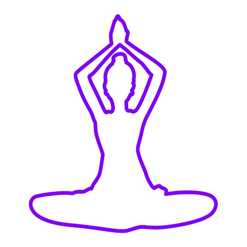 4 Yoga Padmasana oder Lotusblüte | 7. Violette Flamme