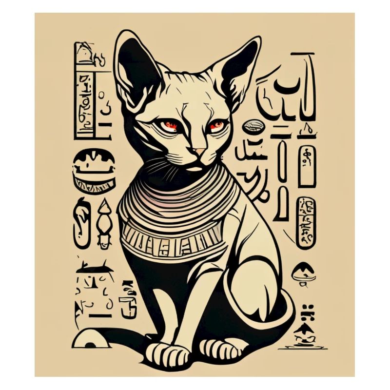 Egypy Cat Stencil