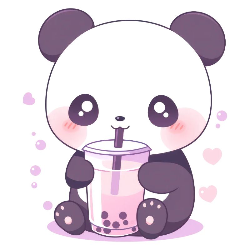Kawaii Panda Bubble Tea Boba Tea