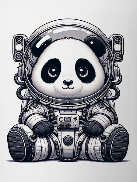 Cute Panda Astronaut