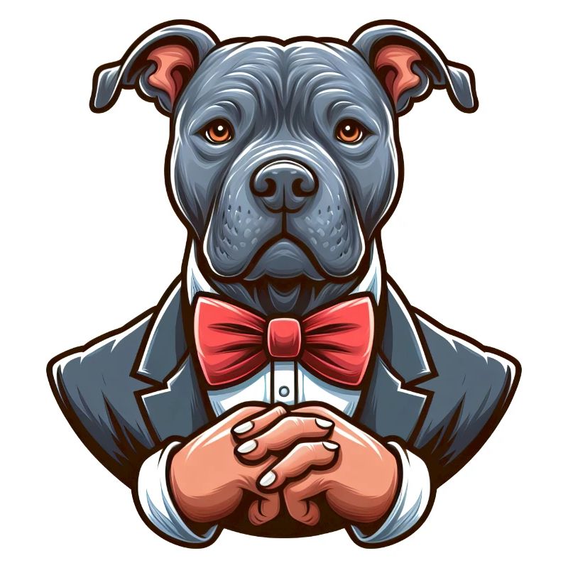 Pitbull trägt Smoking