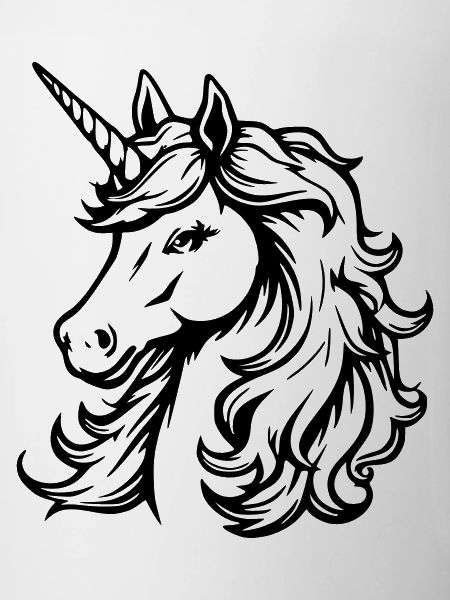 Schlichtes Einhorn-Design