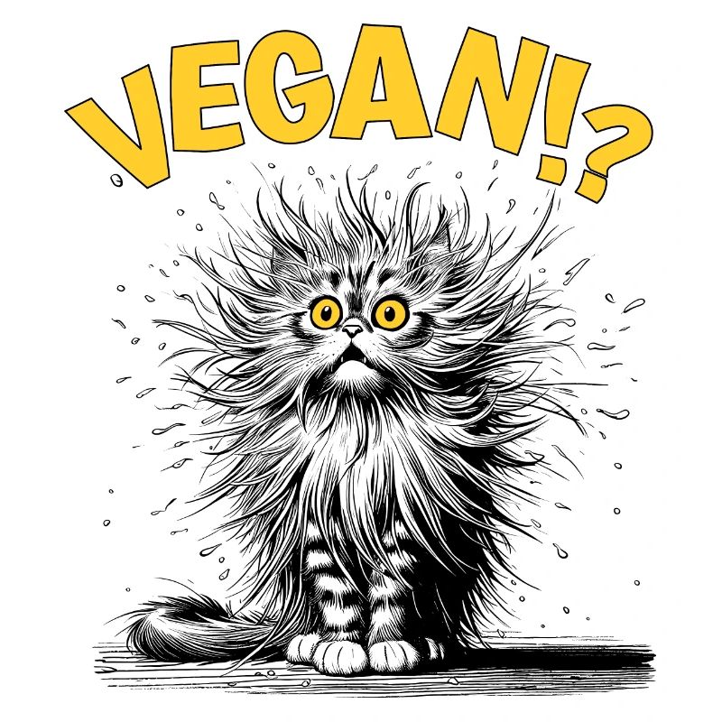 Cat vegan, Comic