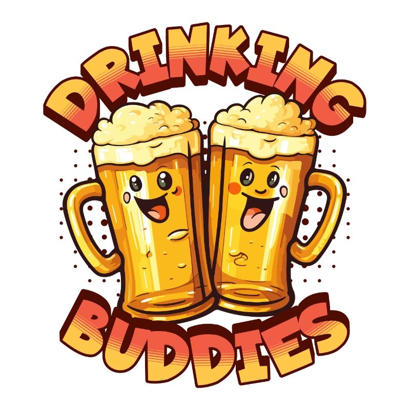 Beer Drinking Buddies Partnerlook Beer Mugs Funny