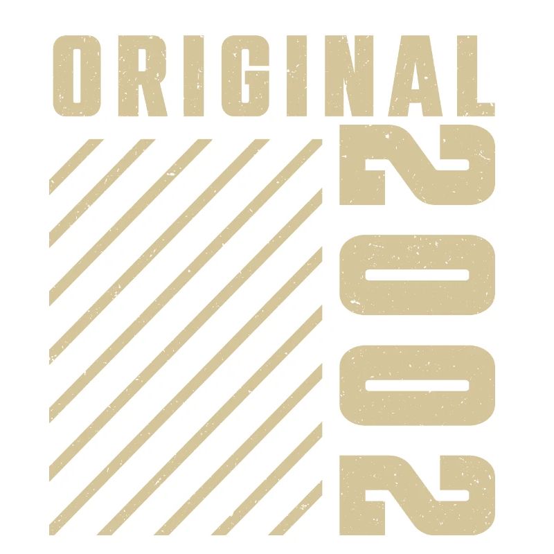 Original 2002 Authentic 2002 Vintage Bursdag