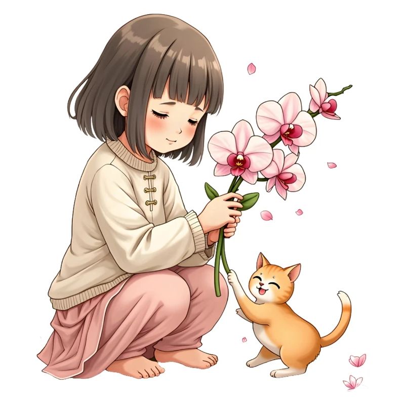 Ein Moment mit der Katze