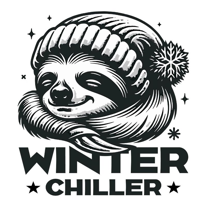 WINTER CHILLER fun gift for sloths