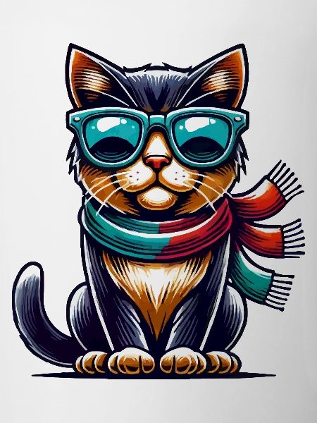 cat sunglasses comic