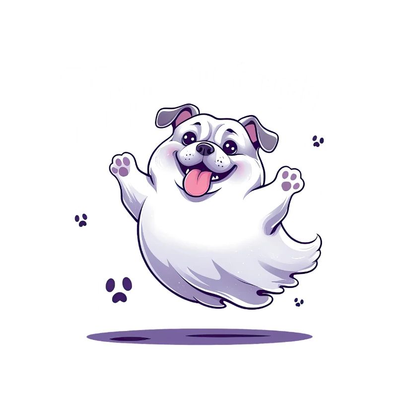 Cute Ghost Dog – Boo... but friendly