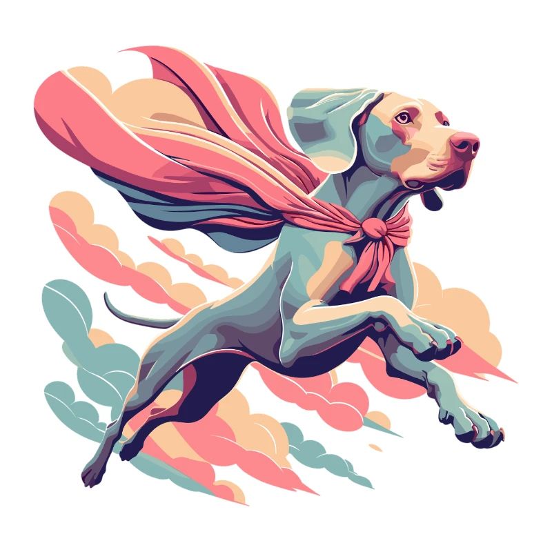 Super Hund Weimaraner Weimi Cape Umhang Geschenk