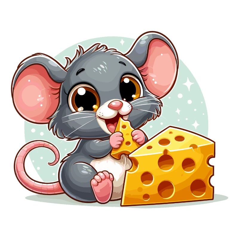 Cheese Mouse Delicious Cheese Makes Happy Gift