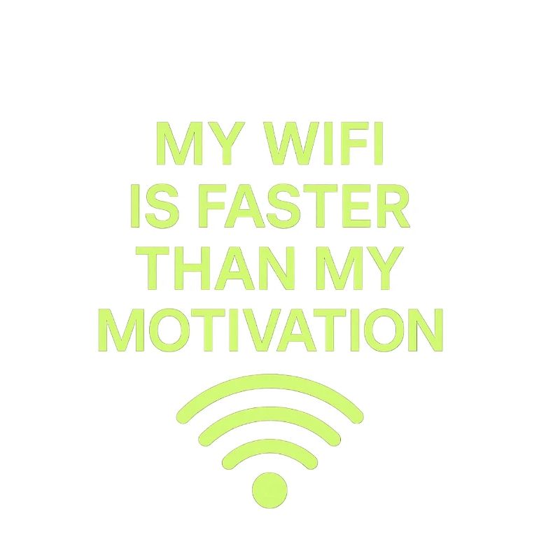 Funny WiFi Motif with Saying - Nerd Design