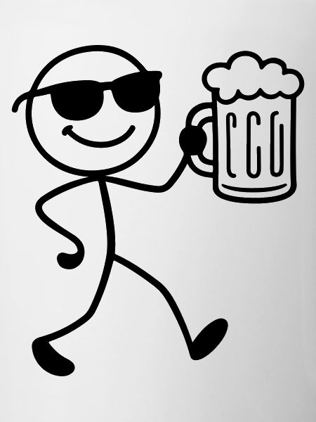 Booze Party Beer Stick Figure