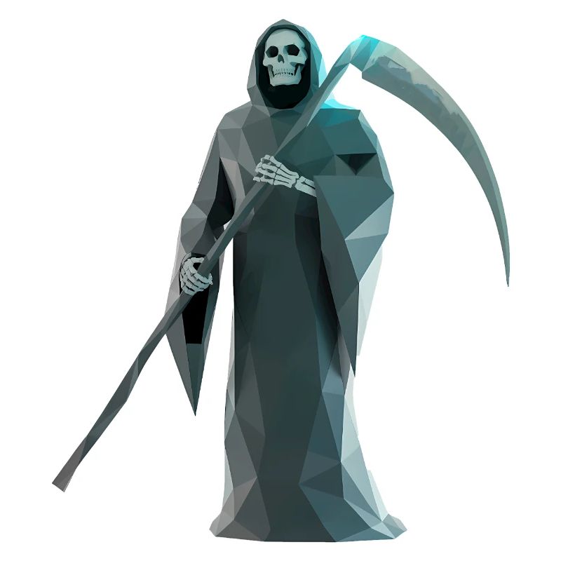 Death Reaper - Cool Low Poly Logo
