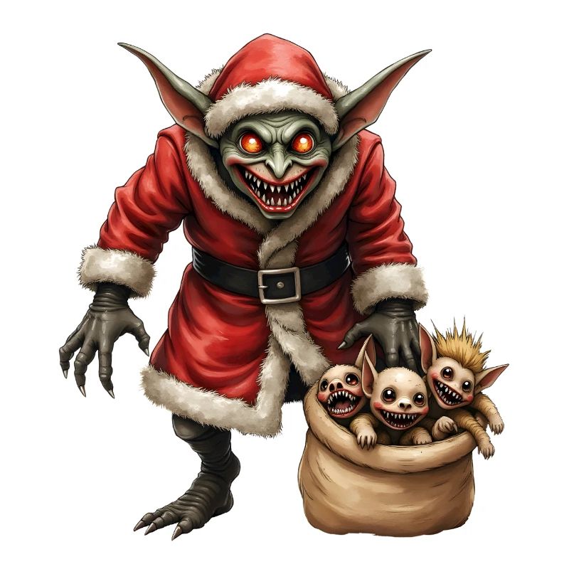 Christmas Goblin with Creatures