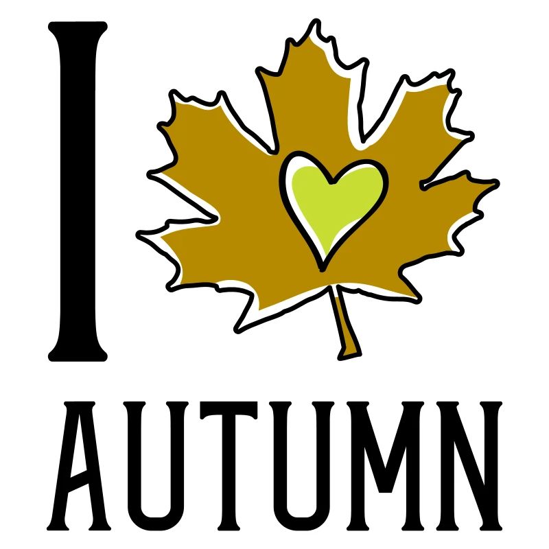 Cœur dans la feuille d’automne