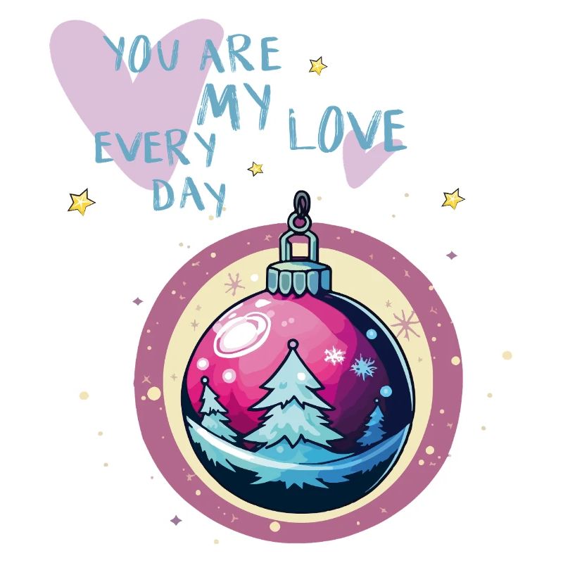 Boule de Noël amour