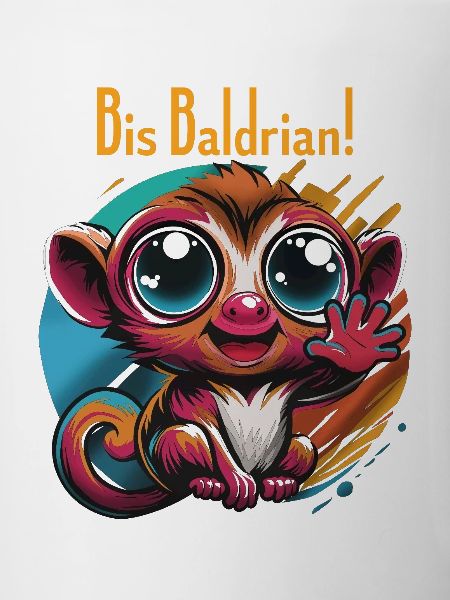 Bis Bald Monkey. Wortwitz.