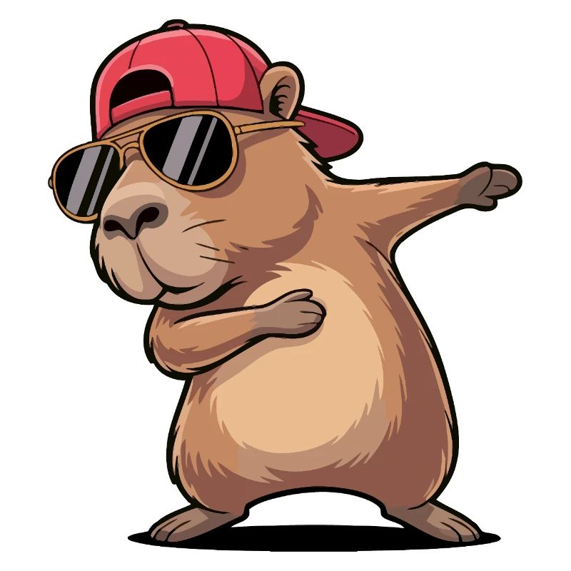 Dab frais de capybara