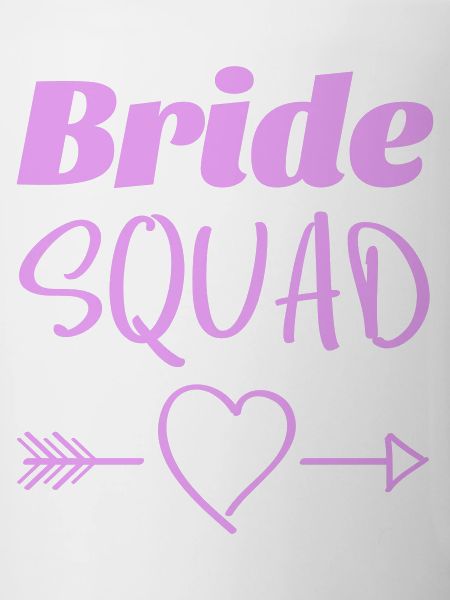 Bride Squad Heart Arrows Design