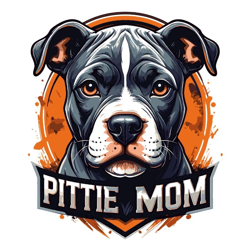 Art pitbull de la mère pitbull Pittie