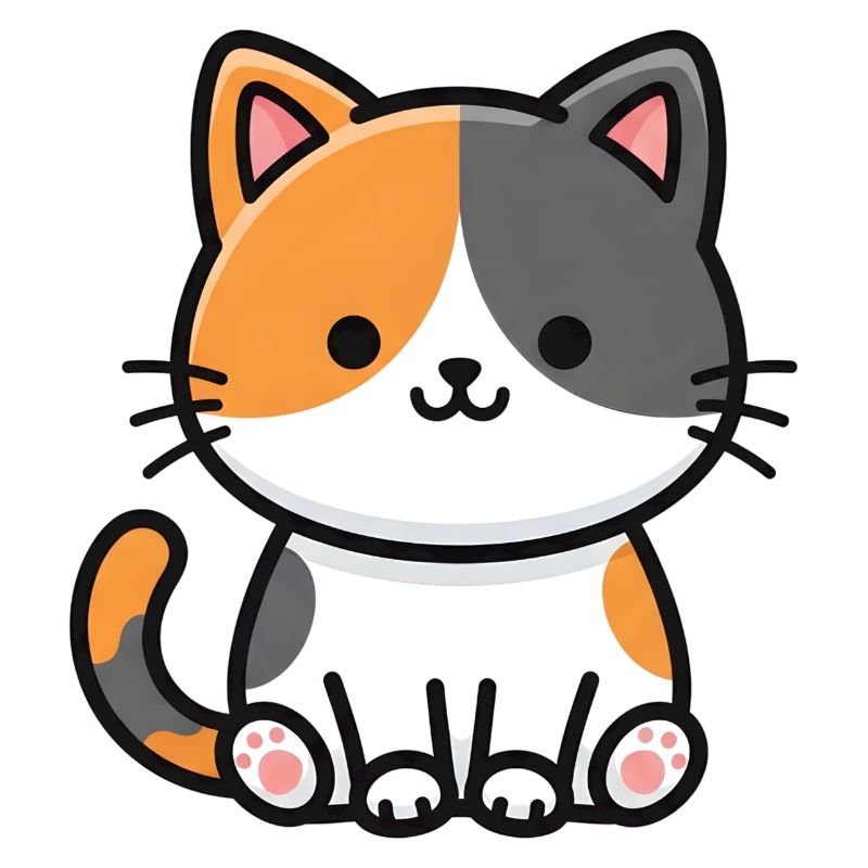 Two-Tone Cat Duo Charm