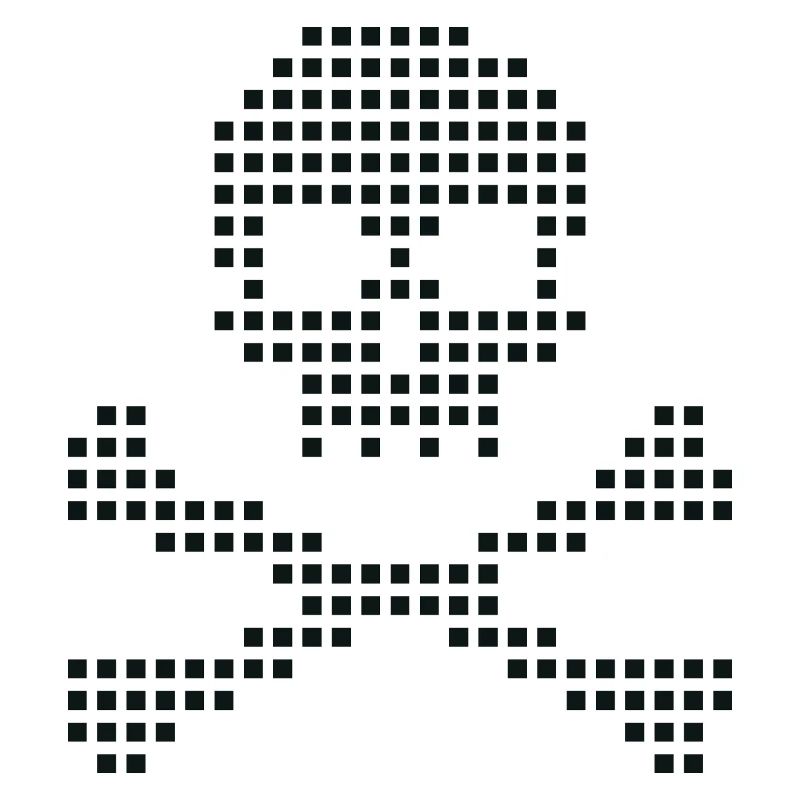 Os croisés du crâne pixel