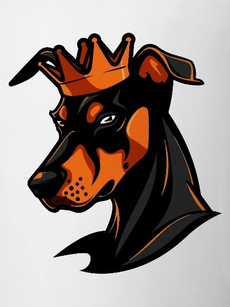 Couronne de chien doberman