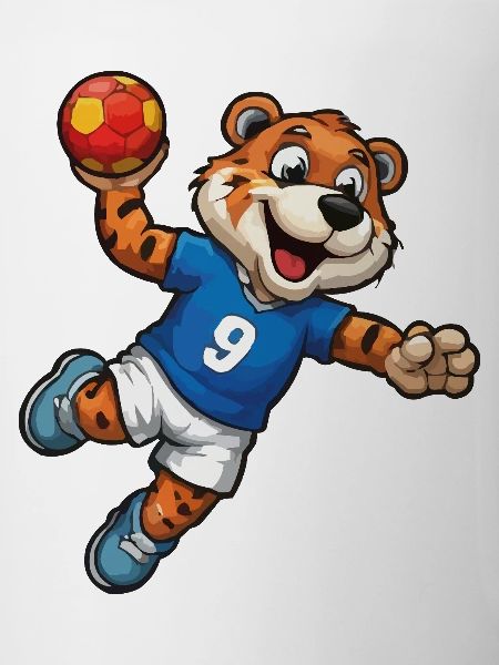 Tiger im Fußballtrikot