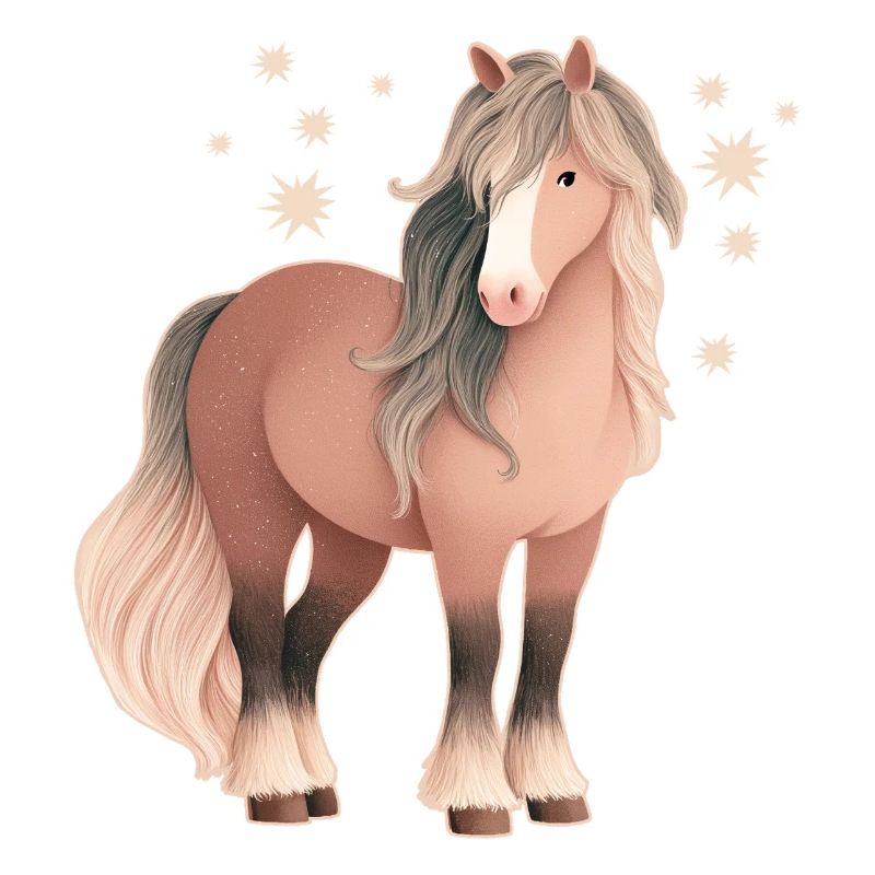 Cheval avec des étoiles