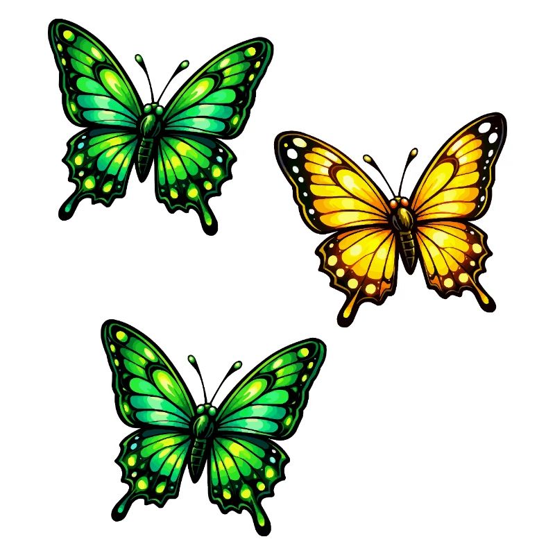 Schmetterlinge Neon 