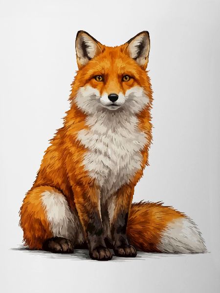 Fuchs Illustration Farbspiel