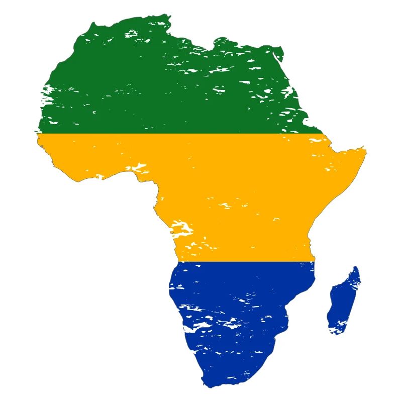 Gabon_Flagge_Afrika_used