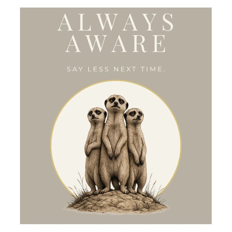 Always Aware Funny Meerkat