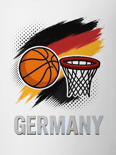 Germany Basketball Flag Style