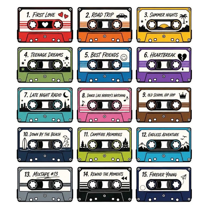 Collection de Cassettes Audio Rétro