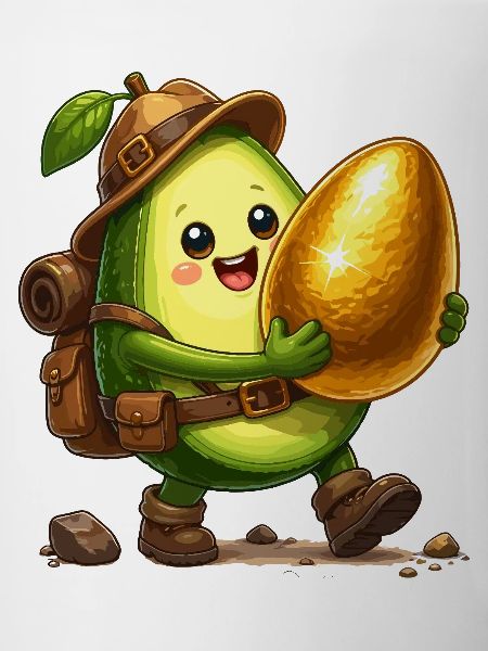 Avocado Adventurer with Golden Found