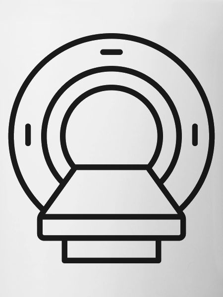 MRT-Scanner Medizinisches Linien-Symbol