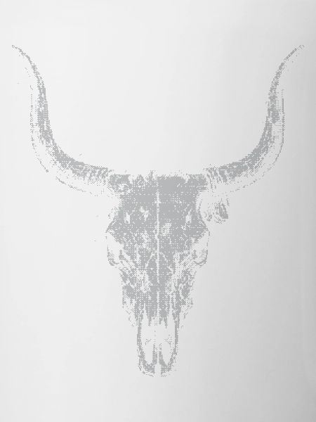 Longhorn-Schädel-Silhouette