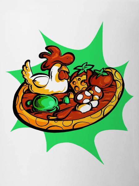 Sehr frische Pizza
