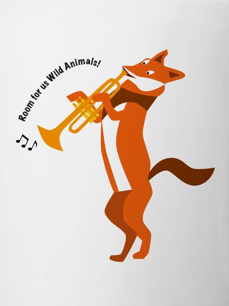 Fuchs mit Trompete, Abstraktion