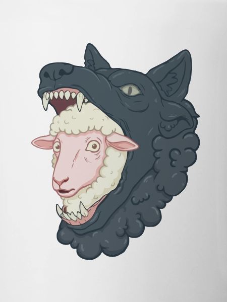 Schafe im Wolfsmaul